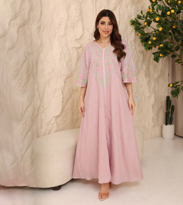 KARIMA Embellished Flared Sleeves Jalabiya