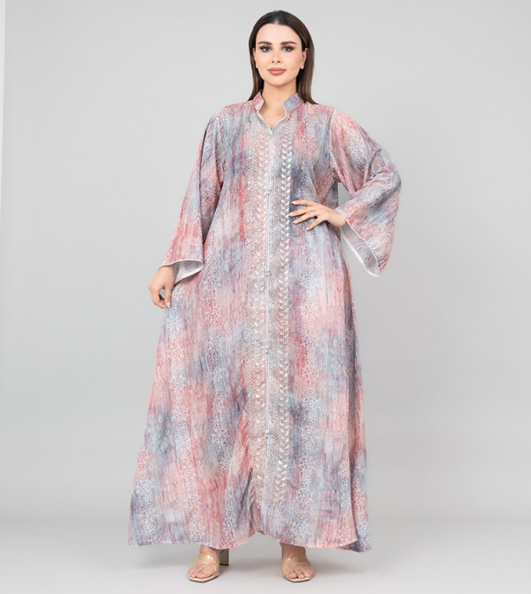 Embellished Flared Sleeves Jalabiya