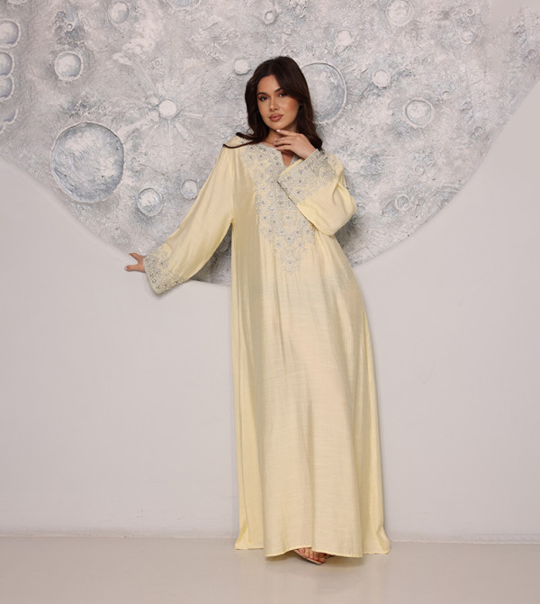 REGAL Embroidered Flared Sleeves Jalabiya