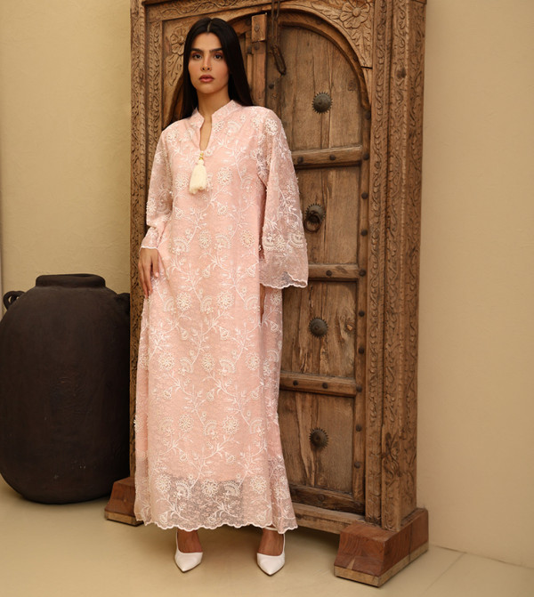 MALIKA Embroidered Flared Sleeves Jalabiya