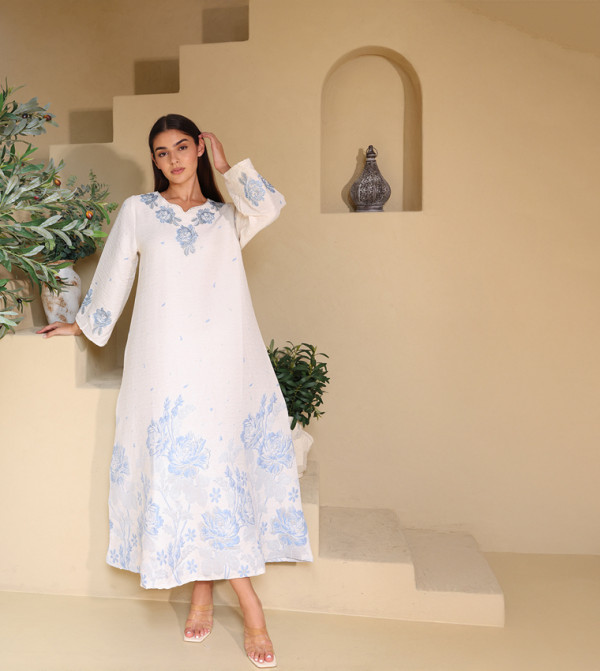  Embellished Long Sleeves Jalabiya