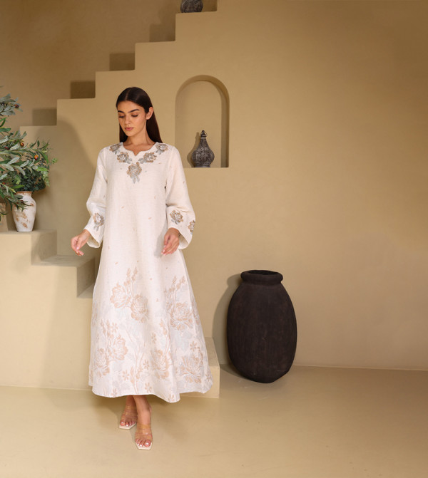  Embellished Long Sleeves Jalabiya