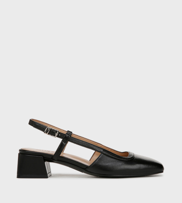 NAHARPER Square Toe Slingback Pumps
