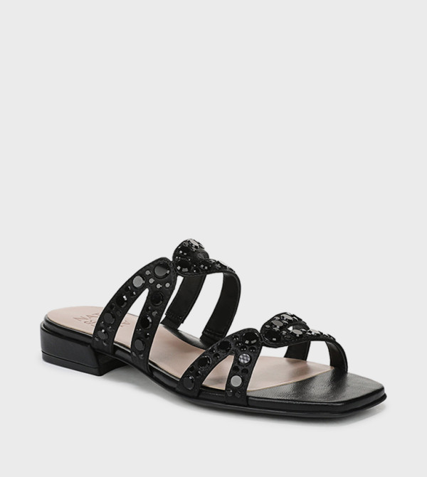 FRIDAY Embellished Low Heel Sandals