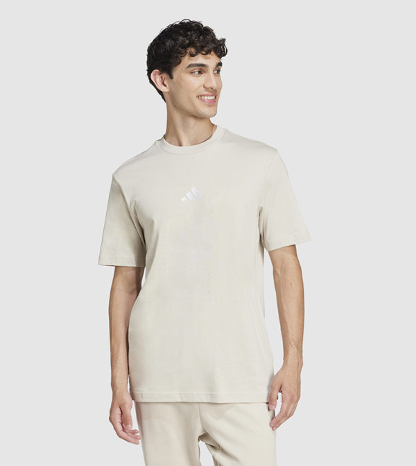 Logo Embroidered Crew Neck T-Shirt