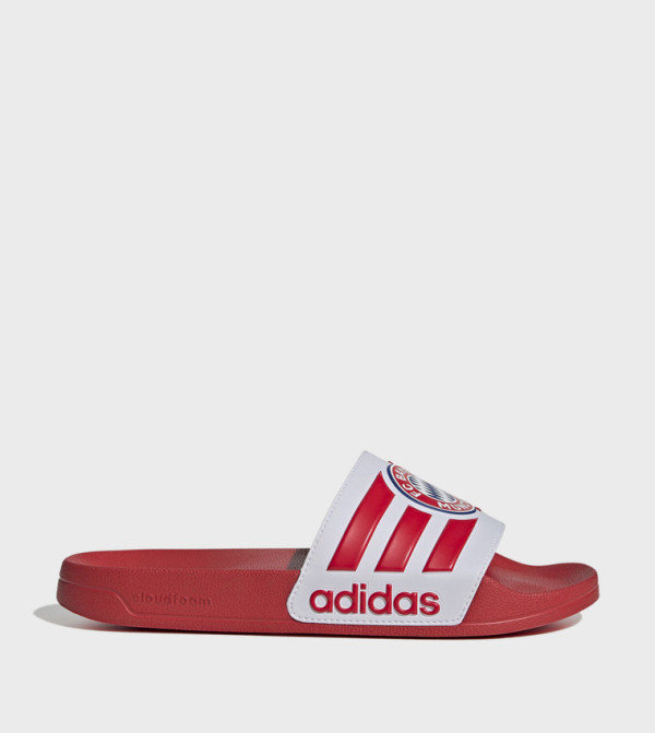 ADILETTE Bayern Munich Shower Logo Detail Open Toe Slides
