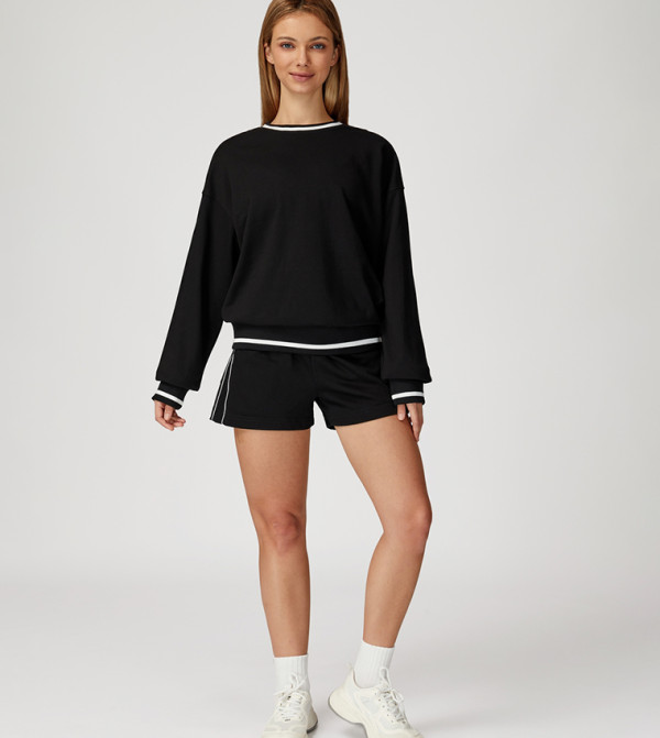 High Waist Loose Fit Active Shorts