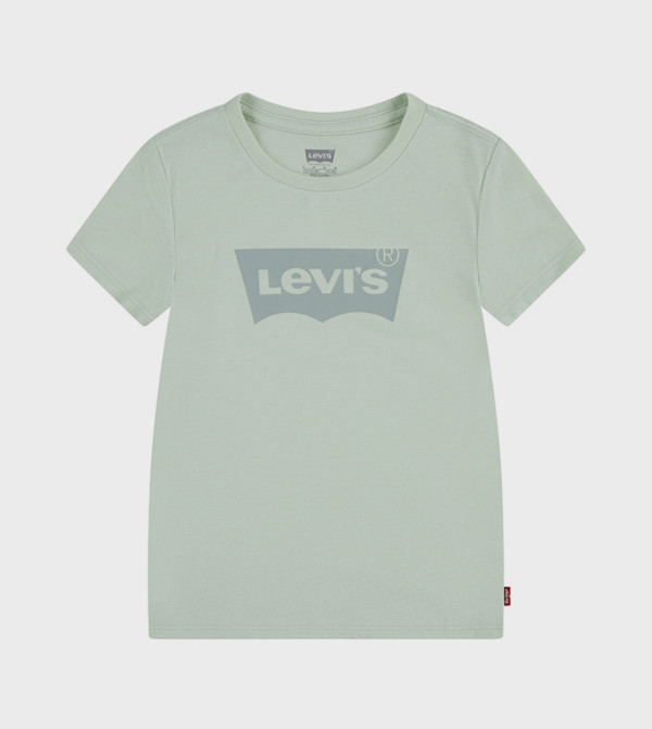 Batwing Logo Printed Crew Neck T-Shirt