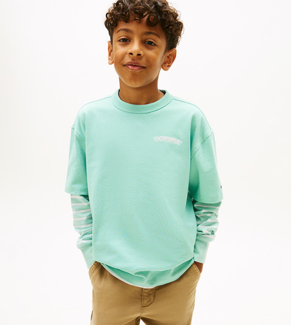 Logo Printed Crew Neck T-Shirt