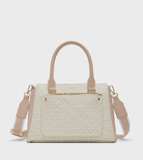 KEDERASEAN Monogram Patterned Zippered Satchel Bag