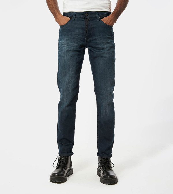 Mid-Rise Straight Fit Jeans