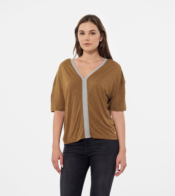 V-Neck Short Sleeves T-Shirt