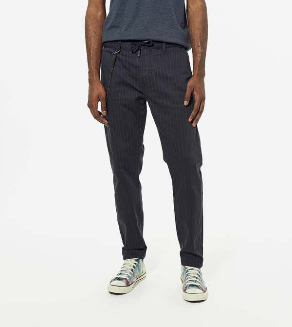 Striped Relaxed Fit Trousers