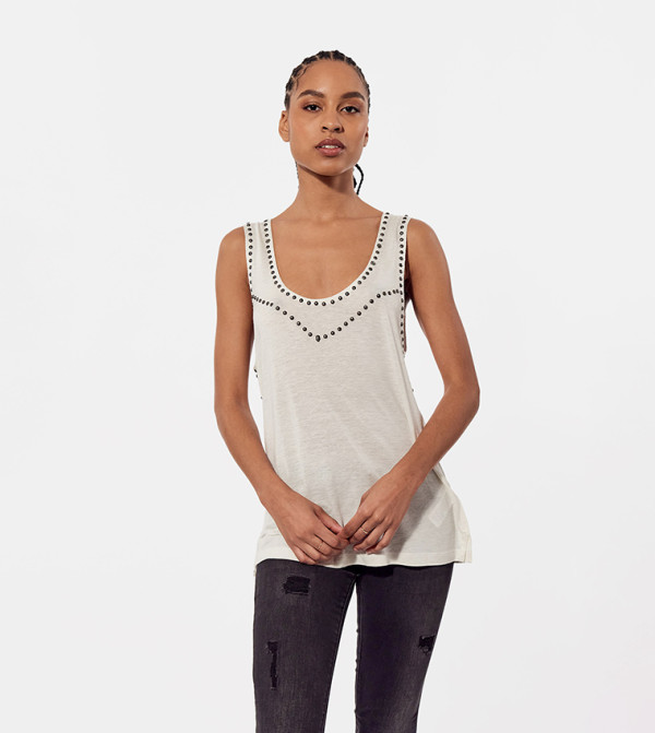 Embellished Tank Top