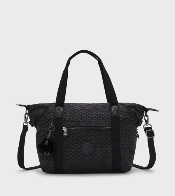 Art Patterned Tote Bag with Keychain