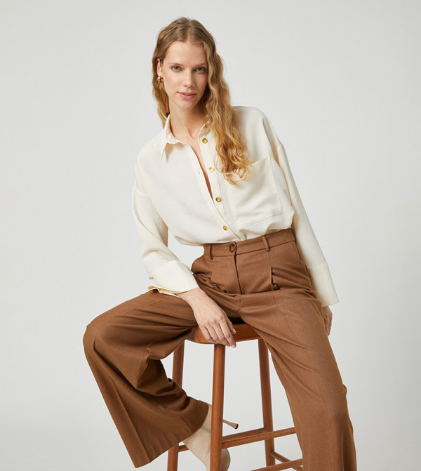 Pocket Detail Long Sleeves Shirt