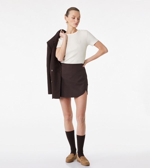 تيشيرت مرن بكم قصير