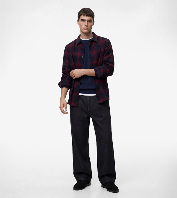 Plaid Regular Fit Long Sleeves Flannel Shirt