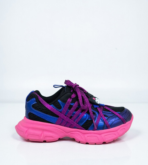 Kuromi Themed Lace Up Casual Shoes