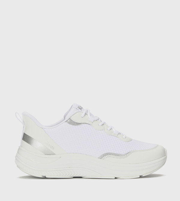 BLISSMOVE Mesh Detail Lace Up Sneakers