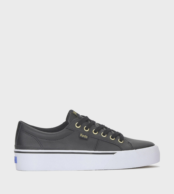 Jump Kick Duo Leather Platform Sneakers