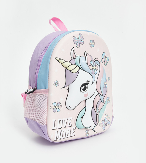 Printed Zip-Closure Backpack