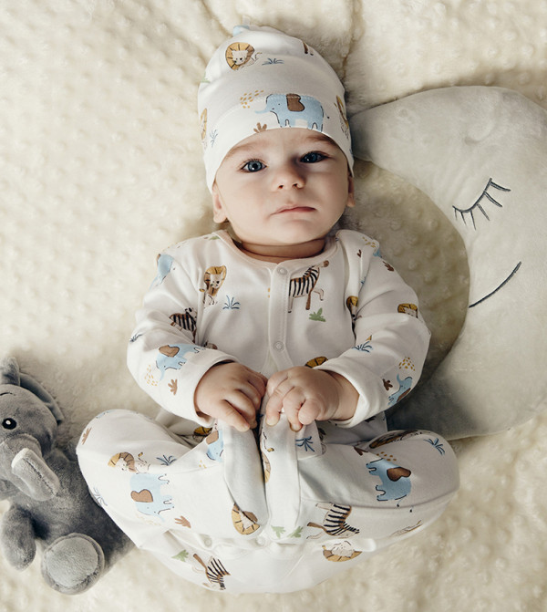 Printed Newborn Clothing Set