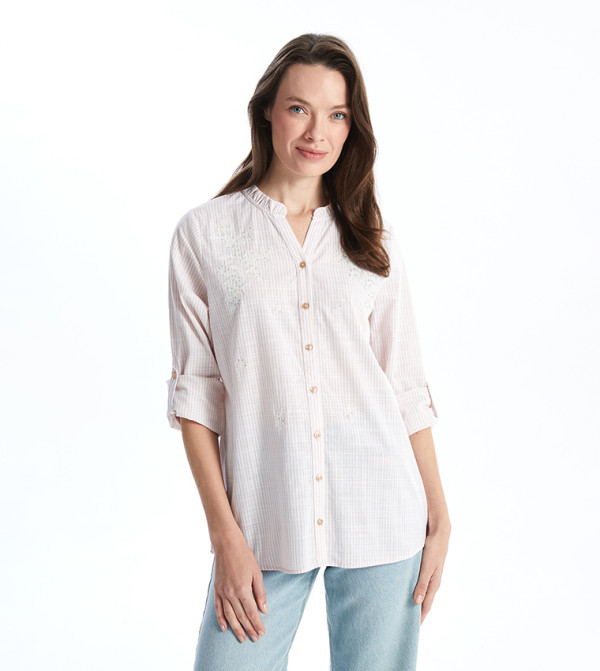 Striped Long Sleeves Oversized Shirt