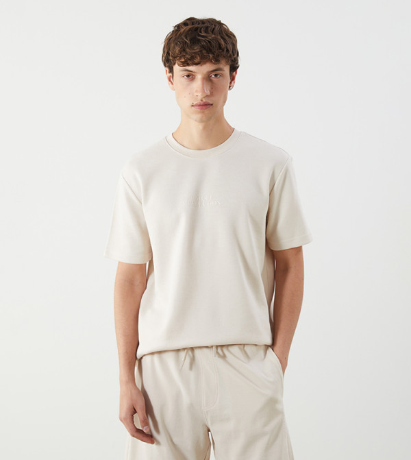 Print Detail Crew Neck T-Shirt