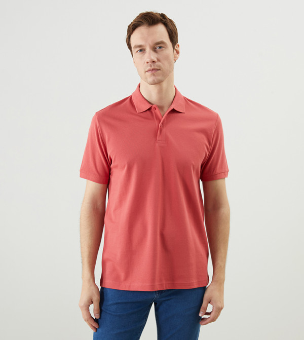 تيشيرت بولو رجالي سادة كم قصير