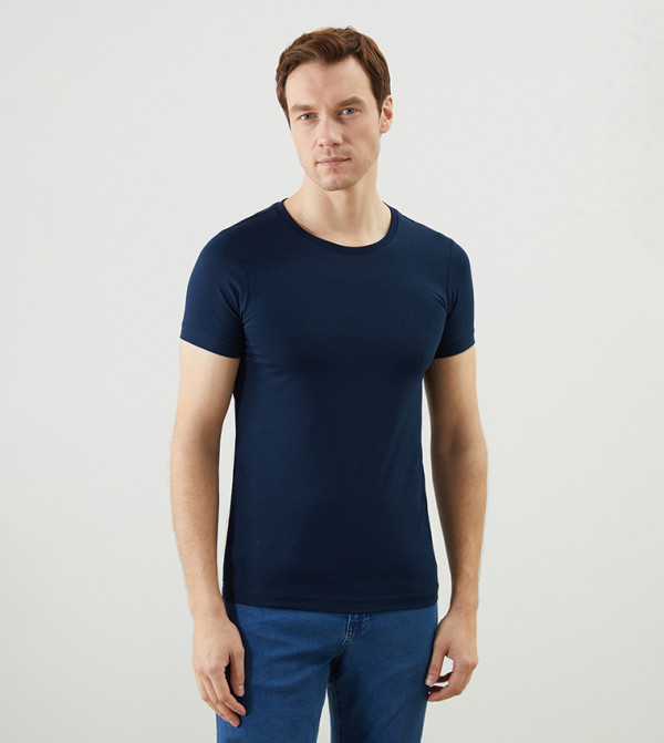 تيشيرت نوم سادة كم قصير 