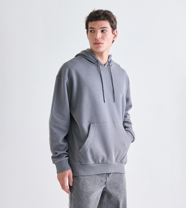 Solid Long Sleeves Hoodie
