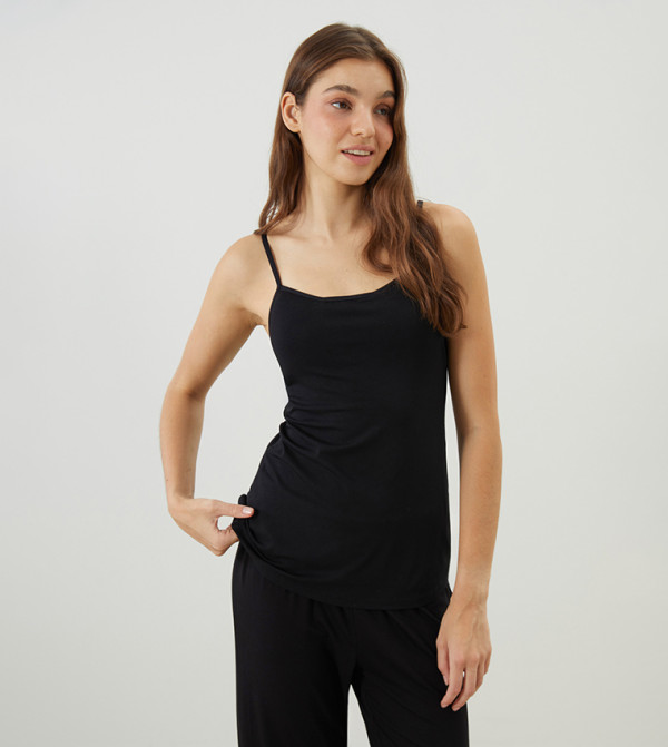 Scoop Neck Strappy Cami Top