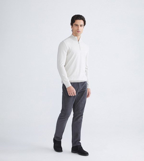 Standard Fit Velvet Chino Trousers