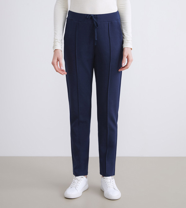 Drawstring Waist High Waist Pants