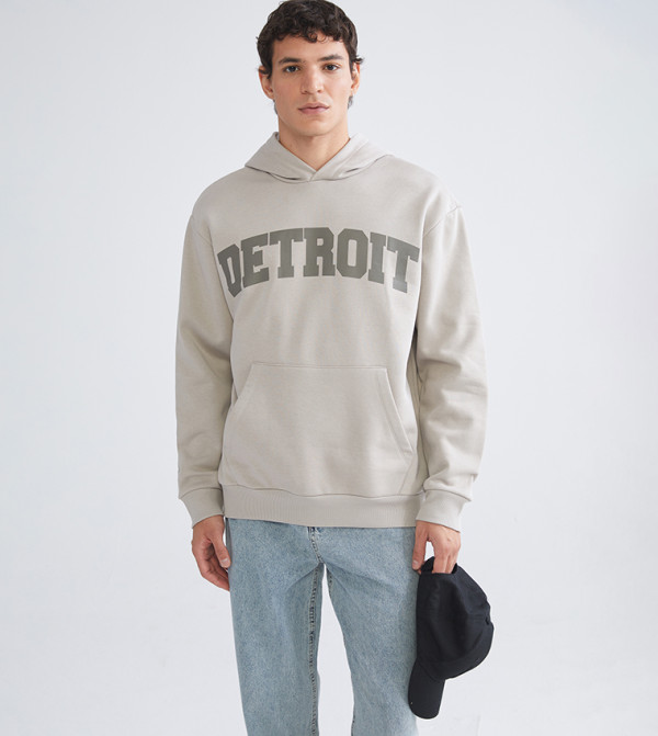 Printed Long Sleeves Hoodie