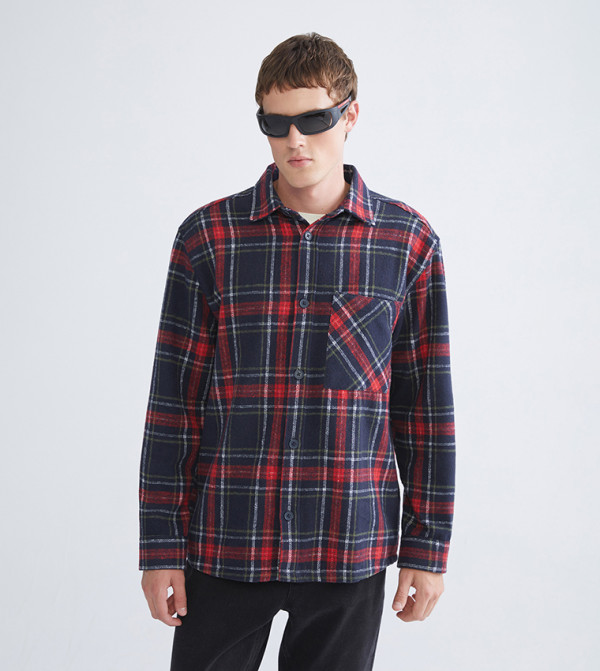Plaid Long Sleeves Shirt