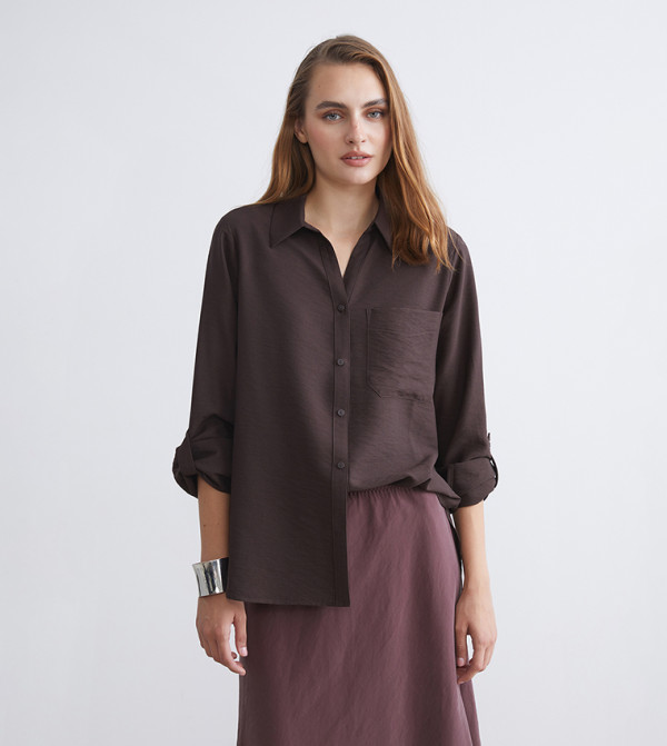 Pocket Detail Long Sleeves Shirt