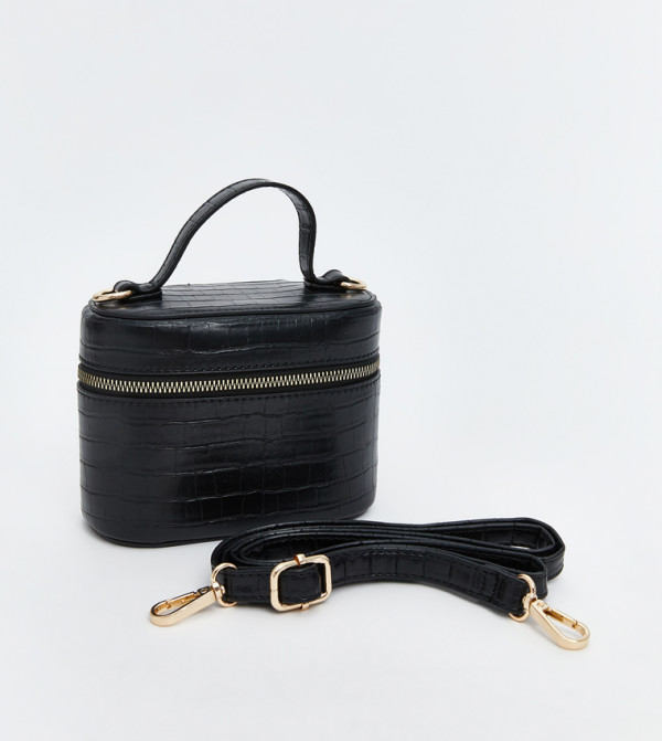 Croc Textured Vanity Bag