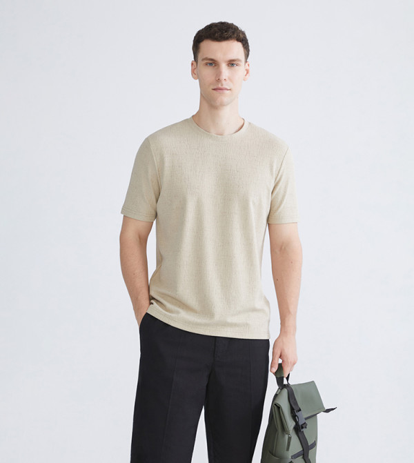 Solid Crew Neck T-Shirt