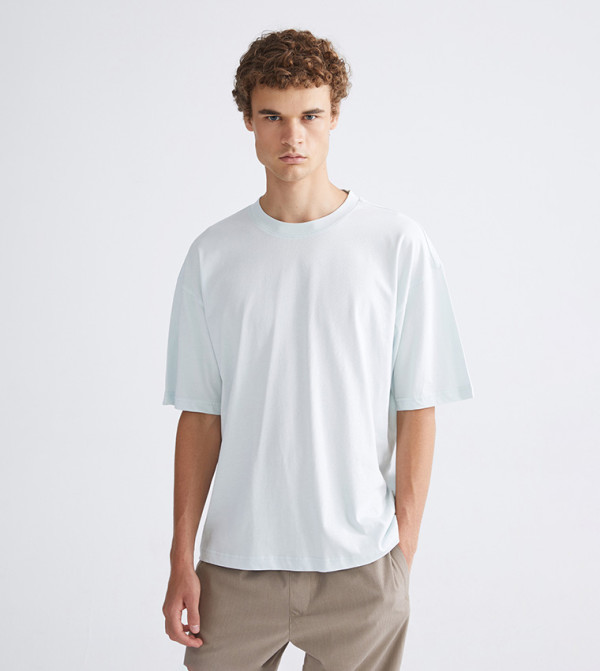 Solid Crew Neck T-Shirt