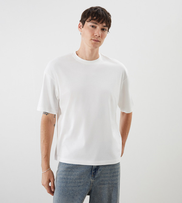 Solid Crew Neck T-Shirt