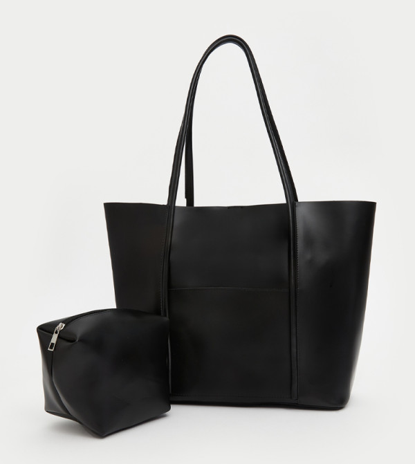 Textured Shoulder Bag Set