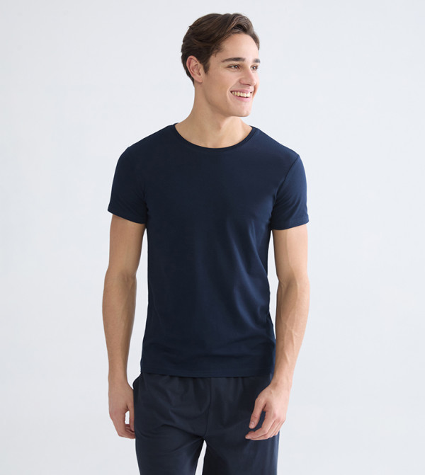 Solid Short Sleeves Undershirt