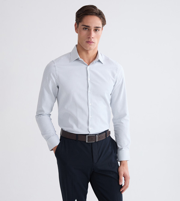 Striped Long Sleeves Formal Shirt