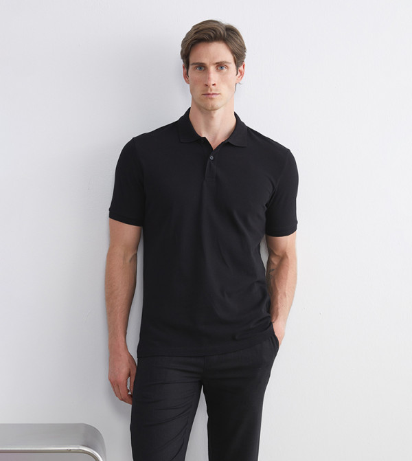 Solid Short Sleeves Polo T-Shirt