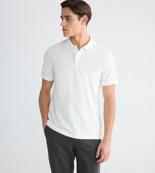 Solid Short Sleeves Pique Polo T-Shirt