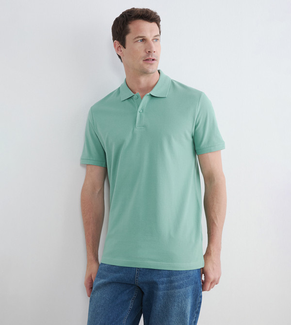 Solid Short Sleeves Polo T-Shirt