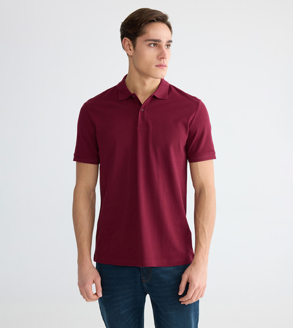 Solid Short Sleeves Polo T-Shirt