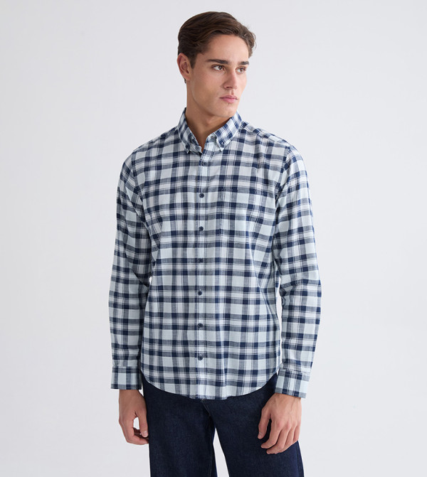 Plaid Long Sleeves Casual Shirt
